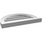 Ekena Millwork Round Top Surface Mount PVC Gable Vent: Functional, w/ 2"W x 2"P Brickmould Sill Frame, 20"W x 14"H GVPRT20X1403SF - alternate 2